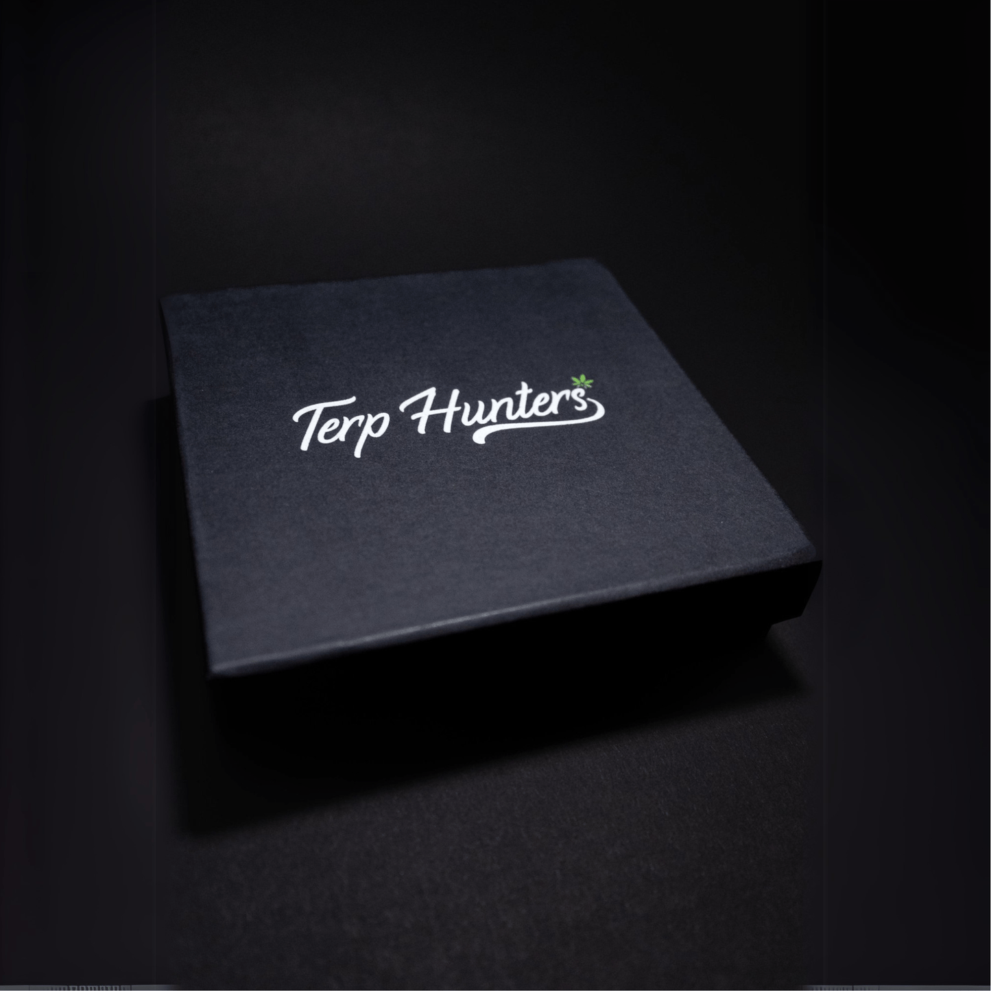 Terp Hunters Glas-Aschenbecher in schwarzer Geschenkverpackung